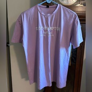 SHEIN Oversized Size XS Light Purple T-shirt